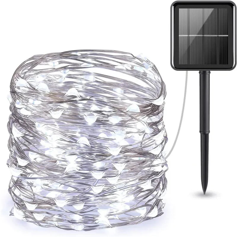 LED Solar Light Outdoor Garden Fairy String Light Led Twinkle Waterproof Lamp for Christmas Patio Tree Party 6M/12M/23M/33M